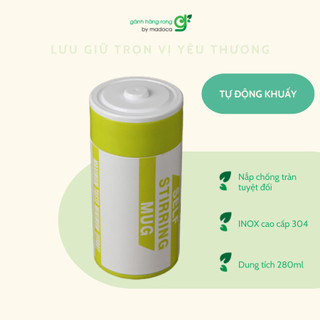 Ly/bình/cốc tự khuấy Blendwave, ly giữ nhiệt nóng/lanh 6-8 tiếng chống tràn, tự động khuấy khi nhấn nút