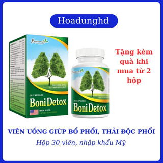 BoniDetox- Giúp Giải Độc Phổi, Phòng Ngừa Ung Thư Phổi - Có tem tích điểm