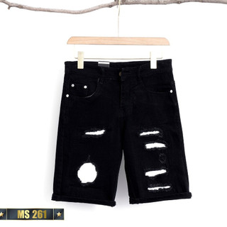 Quần short jean chất bò co giãn- quần lửng nam thời trang PN ms211