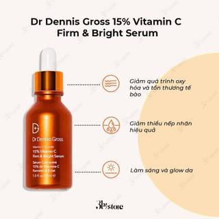 Tinh chất dưỡng dr dennis gross 15% vitamin c firm & bright 30ml