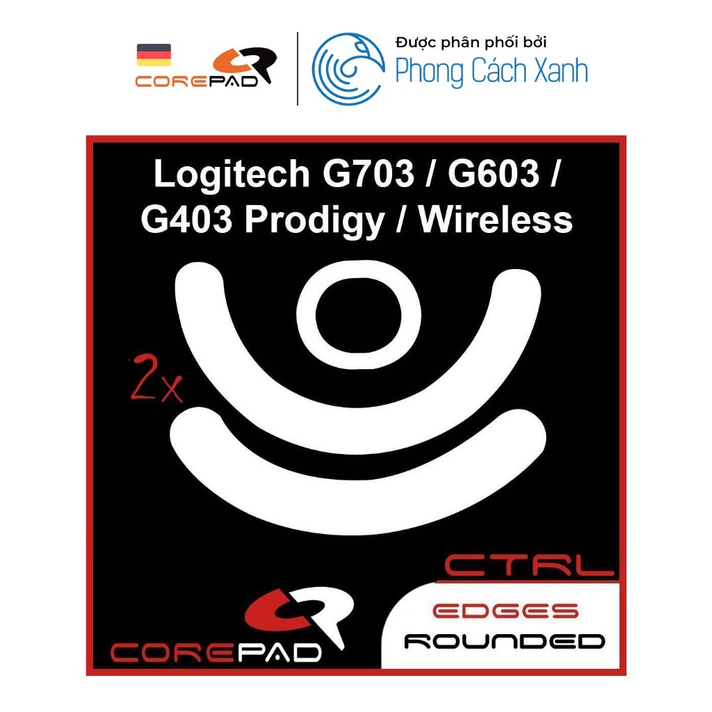 Feet chuột PTFE Corepad Skatez CTRL cho Logitech G703/Logitech G603/Logitech G403 - 2 BỘ - Hàng Chín