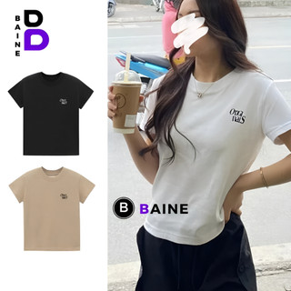 Áo Thun BABY TEE ORIGI Nữ Ôm Body Chất Borip Cotton Co Giãn Tốt, Áo Baby Tee Nữ Tay Ngắn Cổ Tròn Dáng Dài BAINE