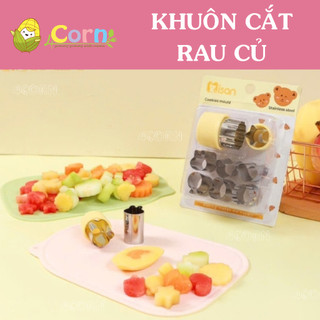 Khuôn cắt - dập hình củ quả cho bé - Set 8 khuôn Misan