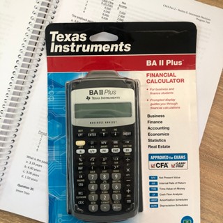 [Sẵn hàng] Máy tính tài chính BA II Plus Fullbox Tặng kèm file tài liệu CMA, CFA,FRM 2024