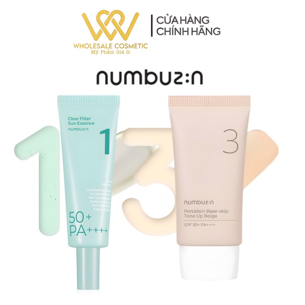 Kem chống nắng Numbuzin, Kem chống nắng nâng tone cho da nhạy cảm Numbuzin No.3 50ml- Wholesale