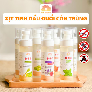 Bình xịt đuổi muỗi, gián, kiến, ruồi - Xịt tinh dầu thơm khử mùi sả chanh, táo thơm, thanh lọc không khí 120ml, 240ml