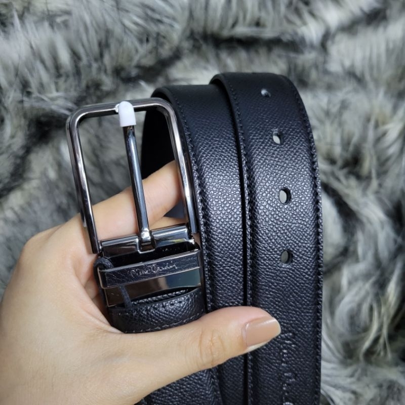 Thắt lưng dây nịt mặt xỏ lỗ Pierre Cardin mẫu mới fullbox