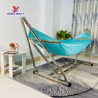  Võng xếp inox vuông cao cấp Như Ý nhiều màu trẻ trung khung võng inox 100% dày chắc chắn sản xuất tại xưởng gia đình 