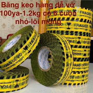 Băng keo hàng dễ vỡ 1.2kg lõi mỏng- giá gốc tại xưởng bán ra