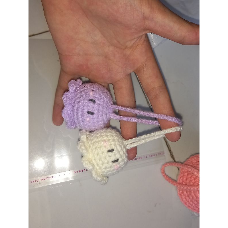 Móc khóa Bạch tuộc làm bằng len siêu cute