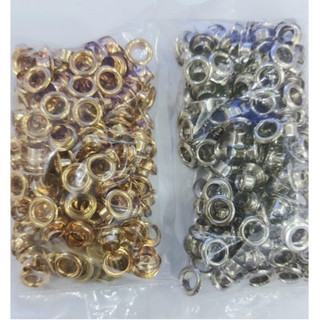 Khoen ore 6mm Khoen mắt cáo 6 ly Bằng INOX không gỉ Màu bạc, màu vàng, màu khói Mắt cáo bấm vải Phụ liệu may mặc cao cấp