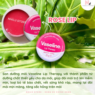 (Hàng Mỹ ) Son Dưỡng Môi Vaseline Therapy