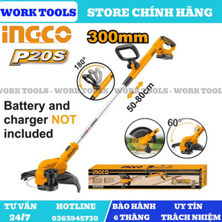 Ingco máy cắt cỏ dùng pin 20v cgtli20328