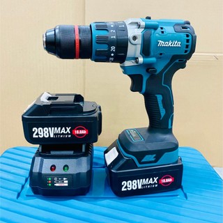 🌹FREESHIP🌹Máy khoan pin 3 chức năng 298V Makita, Động cơ không chổi than, Đầu kẹp mũi khoan 13MM auto lock