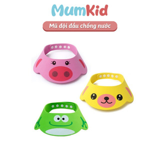 Mũ đội đầu cho bé tránh nước khi tắm, mũ chắn nước giúp bé tắm vui hơn - Mumkid