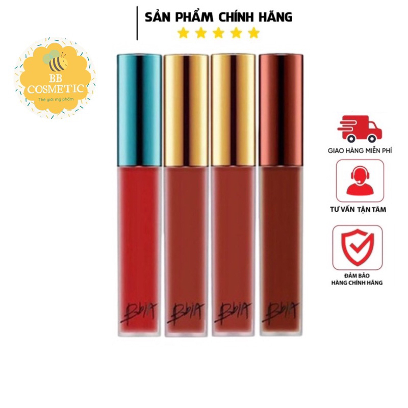 [ CHÍNH HÃNG ,NHẮN SHOP CHỌN MÀU] SON KEM LÌ BBIA HÀN QUỐC