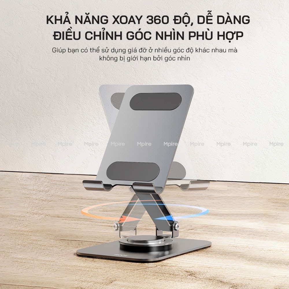 Giá Đỡ Pisen UR Cho Điện Thoại Máy Tính Bảng Hợp Kim Bền Bỉ, Có Thể Gấp Gọn, Góc Xoay Tùy Chỉnh 360 Độ | BigBuy360 - bigbuy360.vn