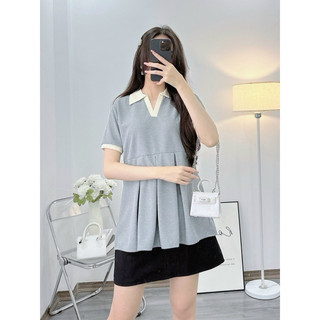 Tkutrang | Áo Bầu công sở chất polo thanh lịch đứng dáng