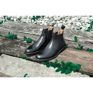 Giày Boot Nam Kiểu Dáng Chelsea Chất Liệu Da Bê Nhập Khẩu Thương Hiệu KNAR (Drakar)