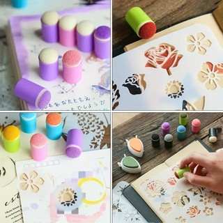 Đầu Mút Đeo Ngón Tay Bôi Vẽ In Mực Tiện Dụng, in mực DIY kiểu ngón tay đầu xốp dành cho làm đồ thủ công nghệ thuật sổ lư