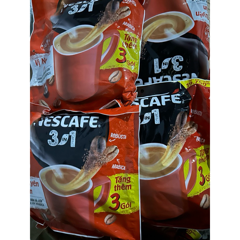 Cà phê hoà tan NESCAFÉ 3in1 - Công thức  cải tiến - Vị nguyên bản