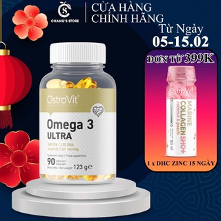 Viên Dầu Cá Cô Đặc Ostrovit Omega 3 Ultra 90 Viên