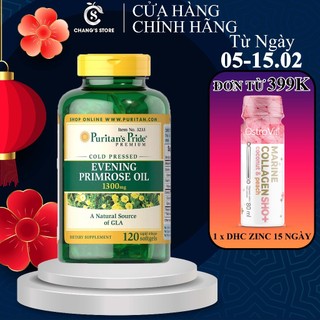 Viên Nang Mềm Tinh Dầu Hoa Anh Thảo Puritan's Pride 1000mg, 1300mg 120 viên