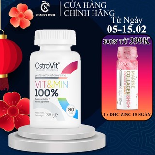 Viên Bổ Sung Vitamin và Khoáng Chất Ostrovit Vit Min 100% 90 Viên