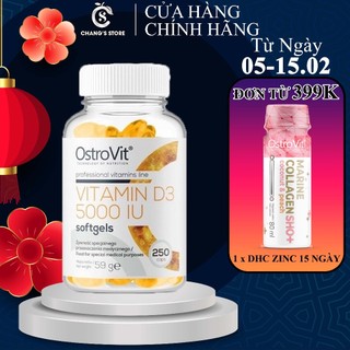 Viên Bổ Sung Vitamin D3 5000iu Ostrovit 250 viên