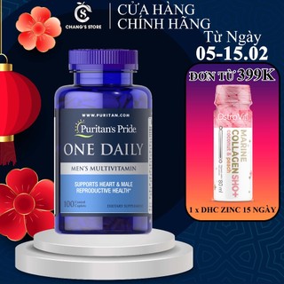 Viên Bổ Sung Vitamin - Khoáng Chất ONE DAILY Puritan's Pride Cho Nam - Nữ 100 viên