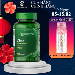Viên Bổ Sung Kẽm Zinc Puritan's Pride 50mg