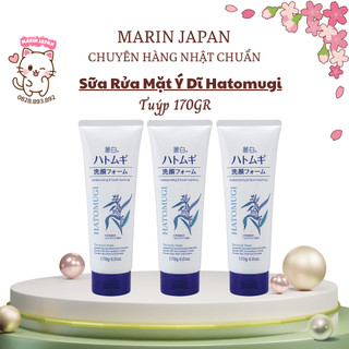 (Loại To 170gr) Sữa Rửa Mặt Cấp Ẩm Chiết Xuất Ý Dĩ Hatomugi Hàng Nội Địa Nhật