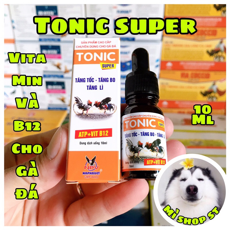 Tonic super bổ sung vitamin b12 và atp cho thú cưng