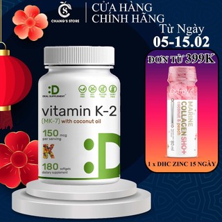Thực phẩm bổ sung deal supplement vitamin k2 mk7 150mg 180 viên