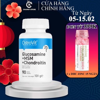 Viên Uống Sụn Khớp Ostrovit Glucosamine + MSM + Chondroitin - 90 Viên
