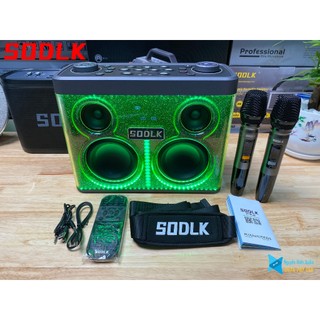 Loa karaoke bluetooth sodlk s1368 karaoke di động 320w bluetooth 5.3, trống điện tử, chip dsp, led rgb