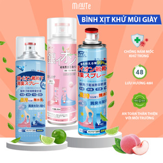 [COMBO 3 BÌNH/CHAI] Bình xịt khử mùi hôi giày, hôi chân cao cấp, Chai xịt thơm giày, tất Nano bạc lưu hương kháng khuẩn