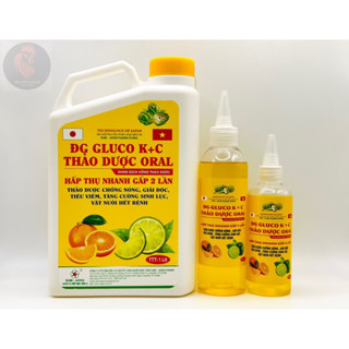 ĐIỆN GIẢI GLUCO K+C THẢO DƯỢC ORAL. (GLUCO KC-Mát Gan-Giải Độc).