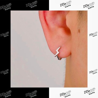 Bông tai ddio sấm sét cao cấp - bạc 925 - phong cách thanh lịch, cool ngầu