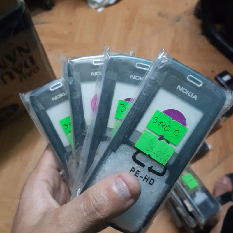 bộ vỏ nokia 3110c không kèm bàn phím chính hãng màu đen