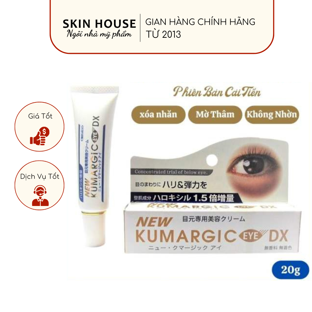 Kem mắt Kumargic Eye Nhật Bản -  Kem ngăn ngừa thâm quầng mắt Kumargic Eye Nhật Bản