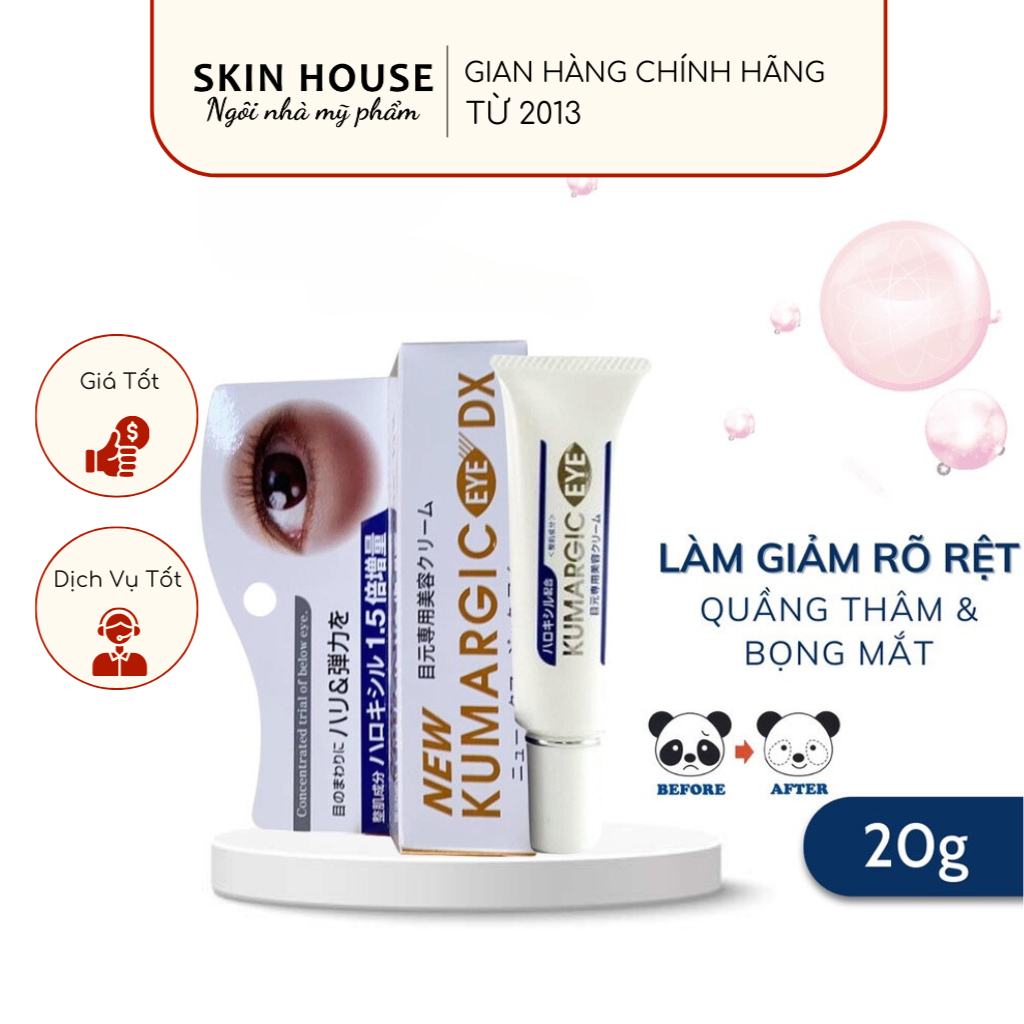 Kem mắt Kumargic Eye Nhật Bản -  Kem ngăn ngừa thâm quầng mắt Kumargic Eye Nhật Bản