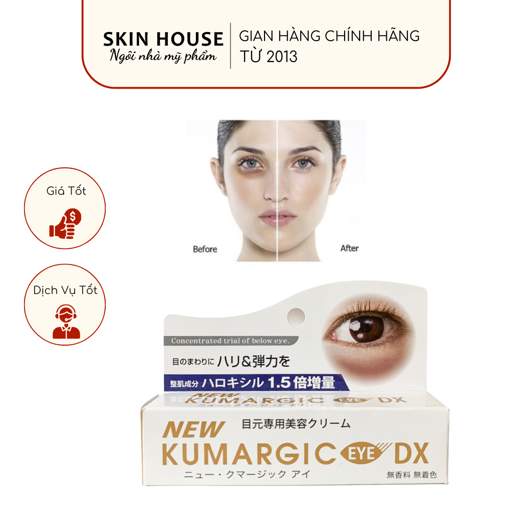Kem mắt Kumargic Eye Nhật Bản -  Kem ngăn ngừa thâm quầng mắt Kumargic Eye Nhật Bản