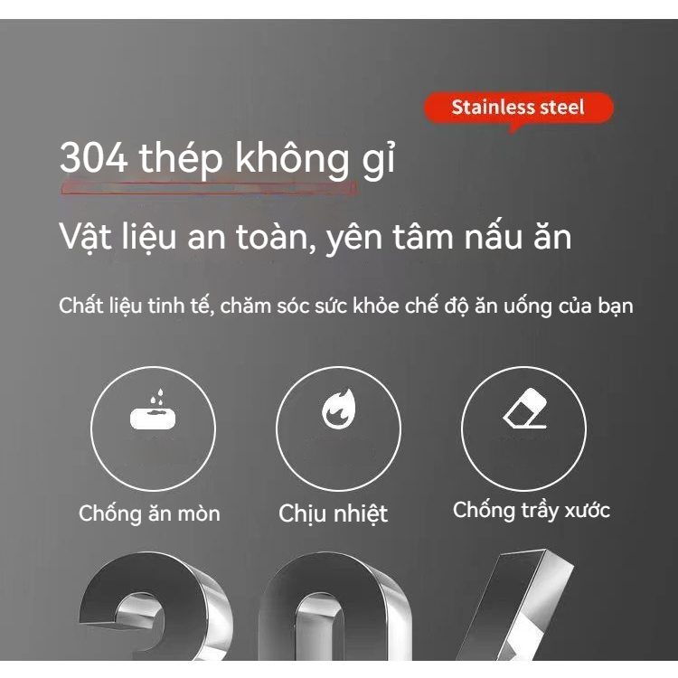 Nồi inox lớn 8l/20l/100l - nồi hầm xương, nấu súp, nấu bánh chưng nồi inox dày có nắp/nồi súp gia đình Nồi inox thương m