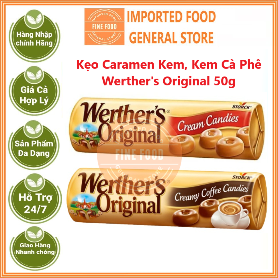 Kẹo Caramen Kem, Kem Cà Phê Werther's Original 50g