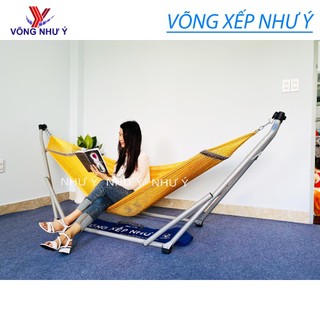  Võng xếp thép bạc sơn tĩnh điện cao cấp Như Ý dày chắc chắn lưới võng gấp gọn A60 rộng dày mịn nhiều màu trẻ trung 