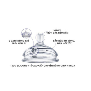 Núm Ti Bình Sữa Comotomo Silicon Cao Cấp - TÁCH LẺ NÚM