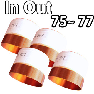 Coil loa in out 75.5 75 76.2 77 quấn 1 lớp trong 1 lớp ngoài dây đồng tròn