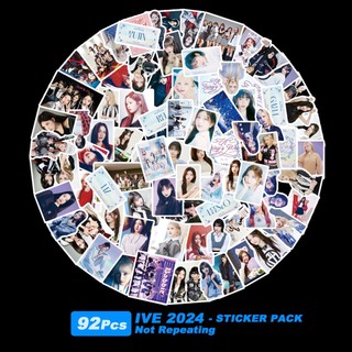 Set 92 hình dán trang trí ive 2024