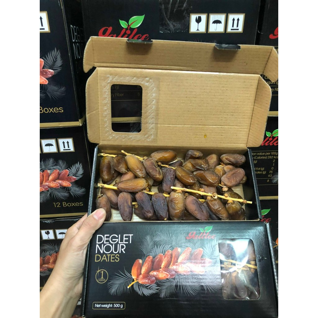 500g Chà Là Nguyên Cành Không Đường Isarel